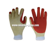 13G Polyester Liner áspero Latex Work Glove-5201